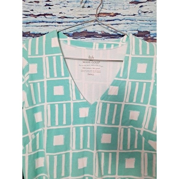 MAHI GOLD mint green Bimini dress SZ S - Picture 2 of 3